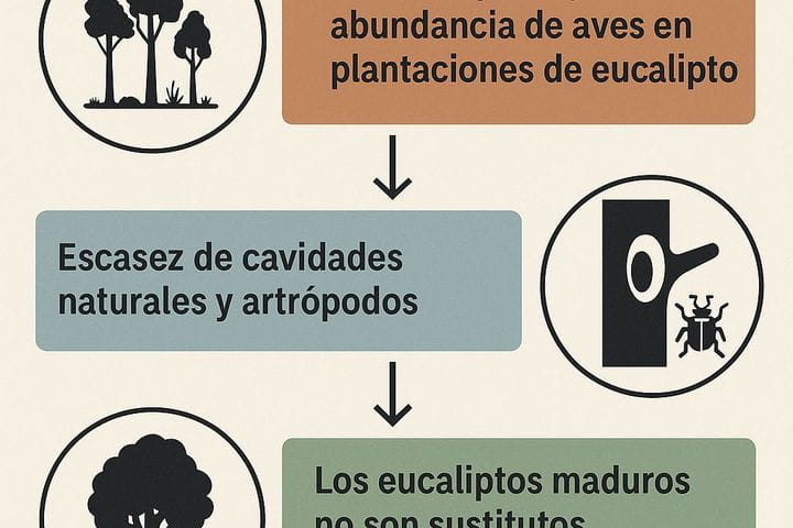 Eucalyptus cover as the primary driver of native forest bird reductions: Evidence from a stand-scale analysis in NW Iberia